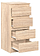 Комод НК-Мебель Stern Т-2 4-я 72674920 16мм (дуб сонома)