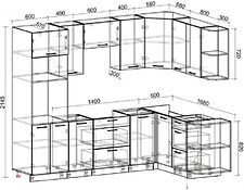 Готовая кухня Интерлиния Мила Лайт 1.68x2.6 правая без столешницы (серебристый/бетон) Готовая кухня Интерлиния Мила Лайт 1.68x2.6 правая без столешницы (серебристый/бетон)