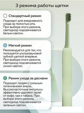 Электрическая зубная щетка Enchen Mint 5 (зеленый)