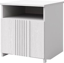 Тумба КМК Мебель 1ДН Харди КМК 0965.31-01 (белый текстурный/М3 ясень белый текстурный)