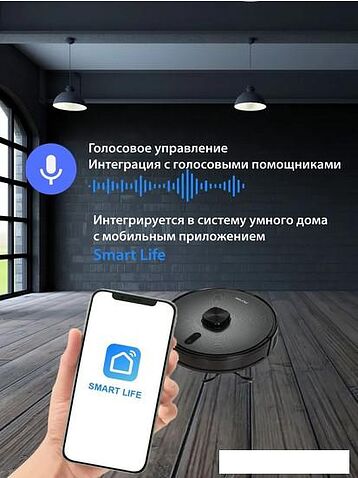 Робот-пылесос Pioneer VC725R (черный)
