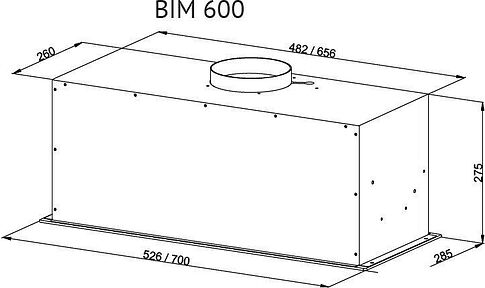 Кухонная вытяжка KUPPERSBERG BIM 600 Black