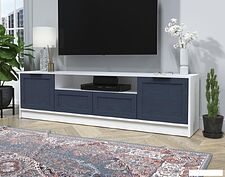 Тумба Интерлиния ТВ Концепт Тренд КТ-ТВ4-50 (белый платинум/дуб королевский)