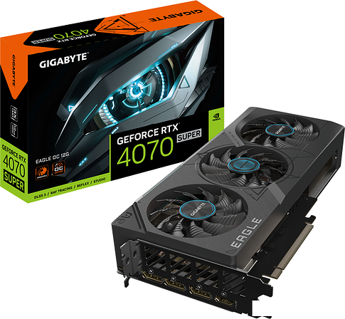 Видеокарта Gigabyte GeForce RTX 4070 Super Eagle OC 12G GV-N407SEAGLE OC-12GD
