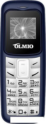 Мобильный телефон Olmio A02 (белый/синий)