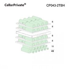 Винный шкаф Cellar Private CP043-2TBH со скрытой ручкой