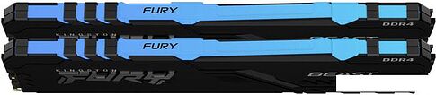 Оперативная память Kingston FURY Beast RGB 2x32GB DDR4 PC4-25600 KF432C16BBAK2/64