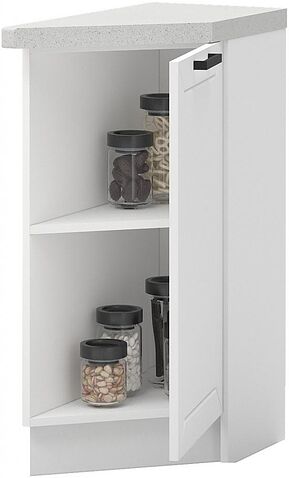 Шкаф напольный Mio Tesoro Альфа ШНТ 300 (белый/холст белый)