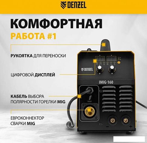 Сварочный инвертор Denzel IMIG-160 Synergy