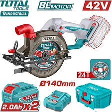Дисковая (циркулярная) пила Total TSLI4214012 (с 2-мя АКБ)