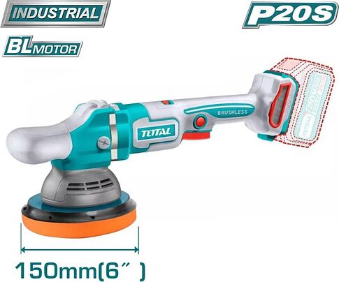 Total TOSLI240863 (гайковерт, шлифмашина, фен, 2 АКБ, сумка)