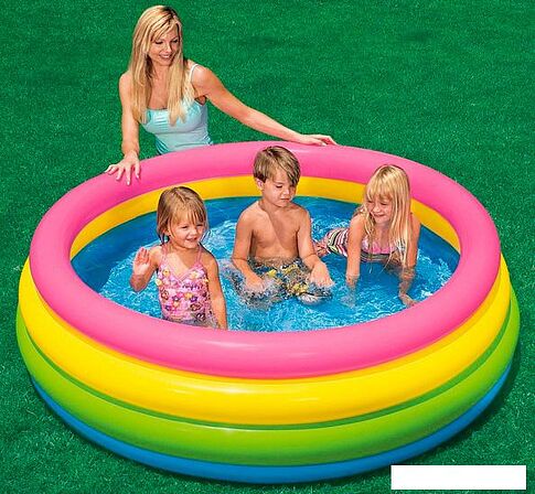 Надувной бассейн Intex Sunset Glow 168х46 (56441)