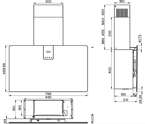 Кухонная вытяжка Faber Soft Slim 80 White Kos A80 330.0597.525