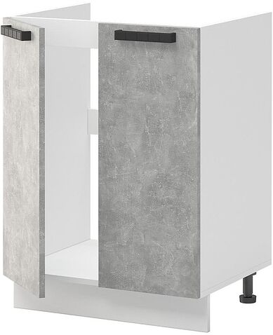 Шкаф напольный Mio Tesoro Пасадена ШНМ 600 (белый/ателье светлое)