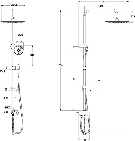 Душевой гарнитур Lemark LM8809C