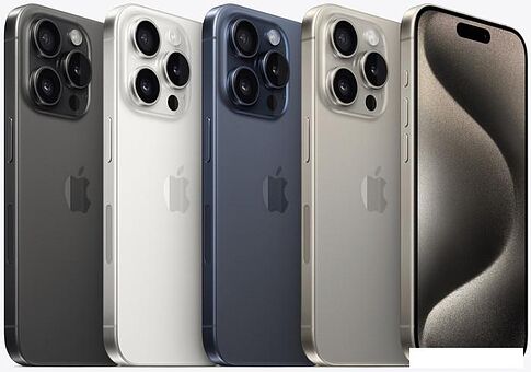 Смартфон Apple iPhone 15 Pro Max Dual SIM 256GB (черный титан)