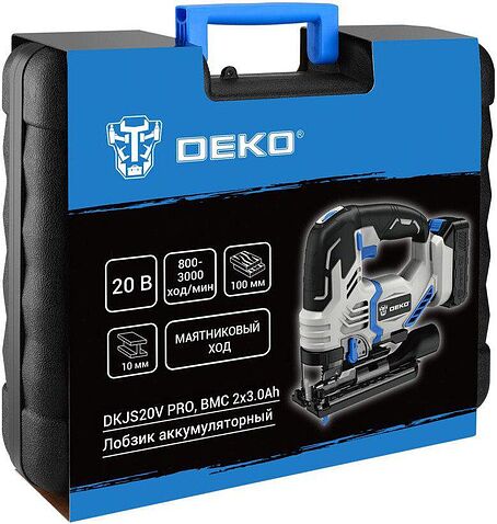 Электролобзик Deko DKJS20V PRO 085-1330 (с 2-мя АКБ)