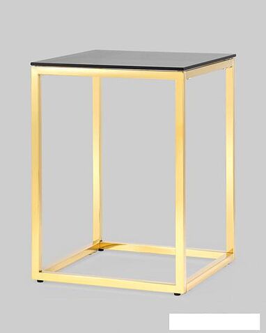 Журнальный столик Stool Group Таун 40x40 EET-022-TG-SK (стекло smoke/сталь золото)