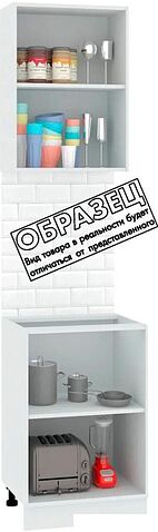 Готовая кухня Кортекс-мебель Корнелия Экстра 50р2д без столешницы (дуб сонома/венге)