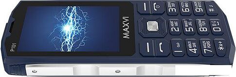 Кнопочный телефон Maxvi P101 (синий)
