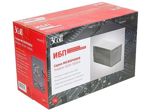 Источник бесперебойного питания 3Cott Micropower 1500VA/900W