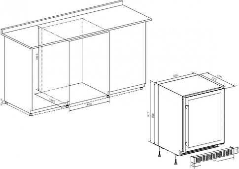 Винный шкаф Temptech PRESPROX60SRB