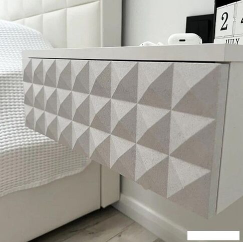 Тумба Shtabe Simple 7000 эко (травертин/белый)