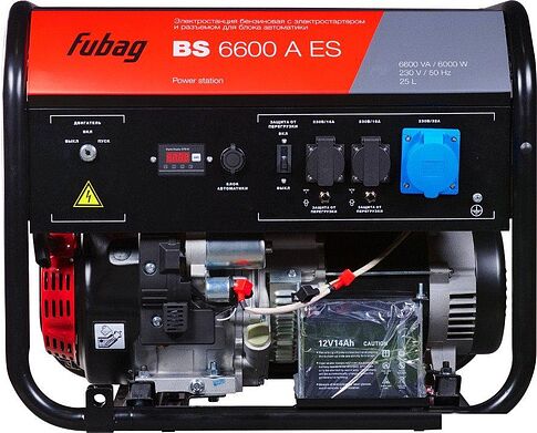 Бензиновый генератор Fubag BS 6600 A ES 646281