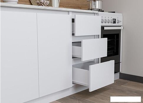 Готовая кухня Артём-Мебель Мэри СН-114 ДСП 1.4м (белый)