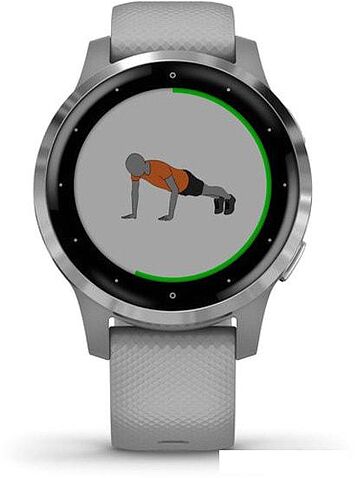 Умные часы Garmin Vivoactive 4s (серый/серебристый)