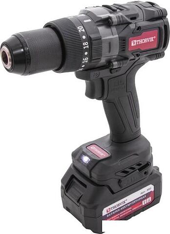 Ударная дрель-шуруповерт Thorvik BBID12160 (с 2-мя АКБ, кейс)