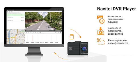 Видеорегистратор-навигатор (2в1) NAVITEL R900 4K