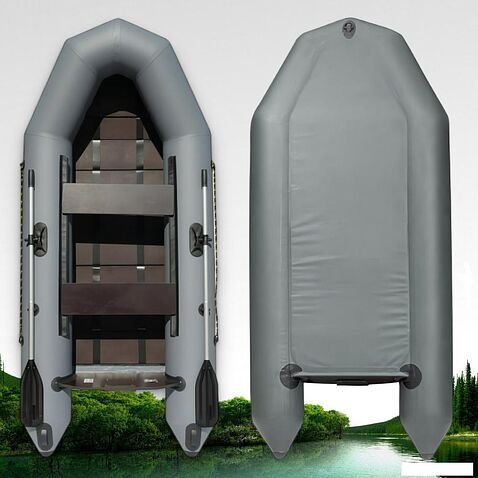 Моторно-гребная лодка BarrakuDA BR-2700P (серый)