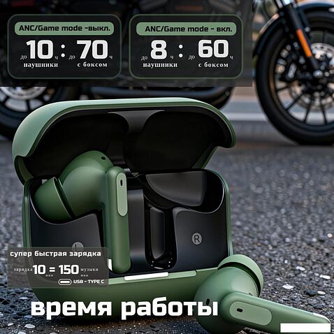 Наушники Venso VT-711 ANC (зеленый)