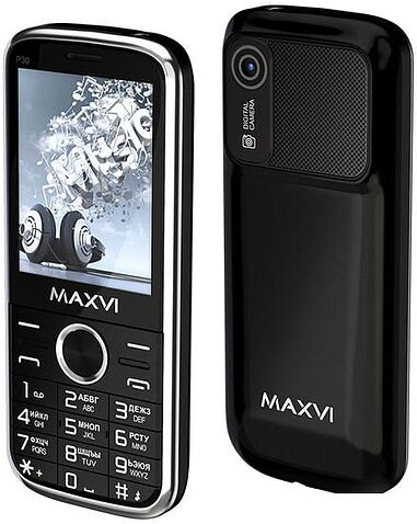 Кнопочный телефон Maxvi P30 (черный)