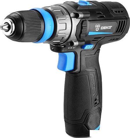 Дрель-шуруповерт Deko DKCD12V PRO 083-1004 (с 2-мя АКБ 1.5Ач, кейс)
