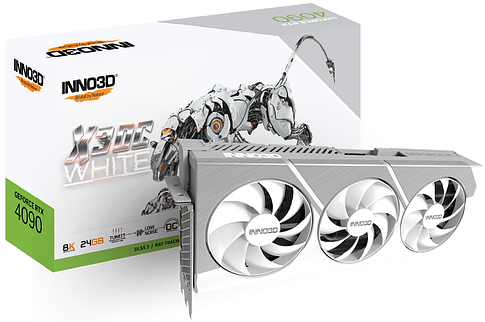 Видеокарта Inno3D GeForce RTX 4090 X3 OC White N40903-246XX-18333259