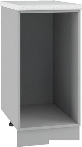 Шкаф напольный ДСВ Тренто СЯ 400 (серый/белый)