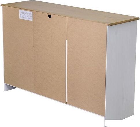 Комод Диприз Ром 2 двери 6 ящиков Д 1348.1 (белый воск/антик)