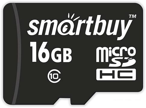 Карта памяти Smart Buy microSDHC SB16GBSDCL10-01LE 16GB (с адаптером)