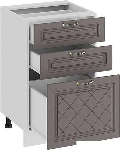 Шкаф напольный Трия Бьянка 1Н5Я3 (дуб серый)