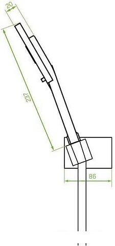 Душевой гарнитур Laveo Kvadrato NLQ 70AD