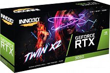 Видеокарта Inno3D GeForce RTX 3060 Twin X2 12GB GDDR6 N30602-12D6-119032AH Видеокарта Inno3D GeForce RTX 3060 Twin X2 12GB GDDR6 N30602-12D6-119032AH