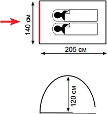 Палатка Totem Summer 2 V2 Палатка Totem Summer 2 V2