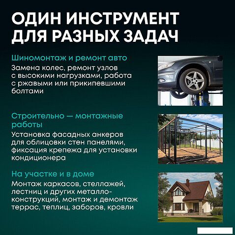 Гайковерт Rokodil Titan Pro (с 2-мя АКБ)