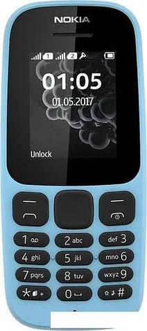 Мобильный телефон Nokia 105 Dual SIM (2017) (синий)