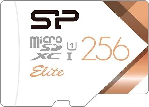 Карта памяти Silicon-Power Elite microSDXC SP256GBSTXBU1V21SP 256GB (с адаптером)