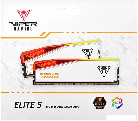 Оперативная память Patriot Viper Elite 5 RGB TUF Gaming Alliance 2x24ГБ DDR5 6600 МГц PVER548G66C34KT