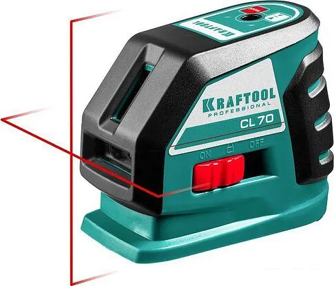 Лазерный нивелир KRAFTOOL CL-70-4 34660-4 (с держателем и детектором, кейс)