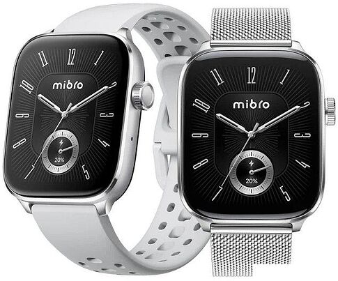 Умные часы Mibro Fit (серебристый, со стальным ремешком)